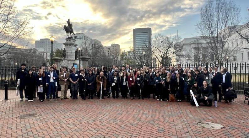 Group photo outside the Capitol